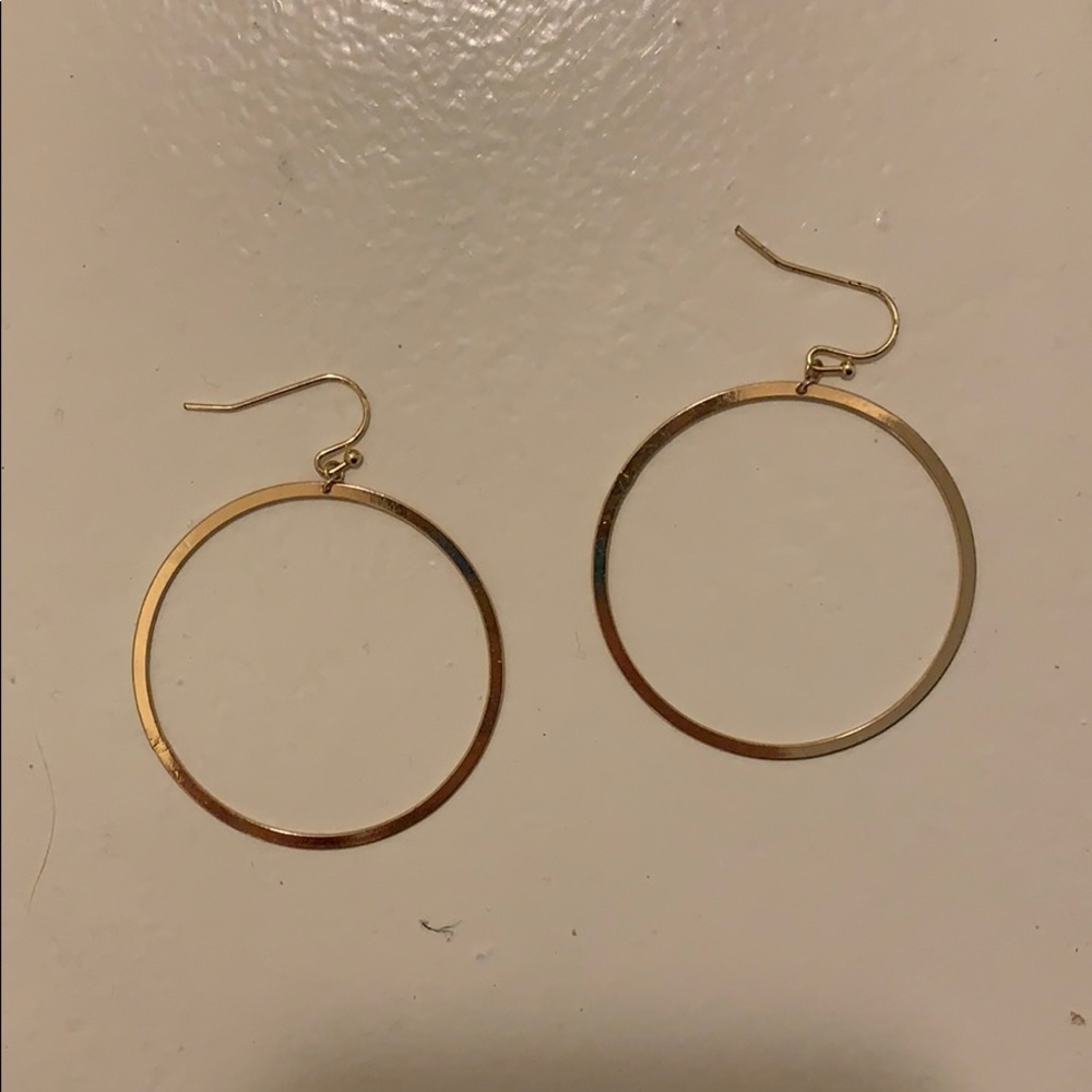 Gold tone hoops